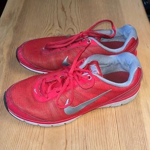 Red Nike Training shoes size 8.5